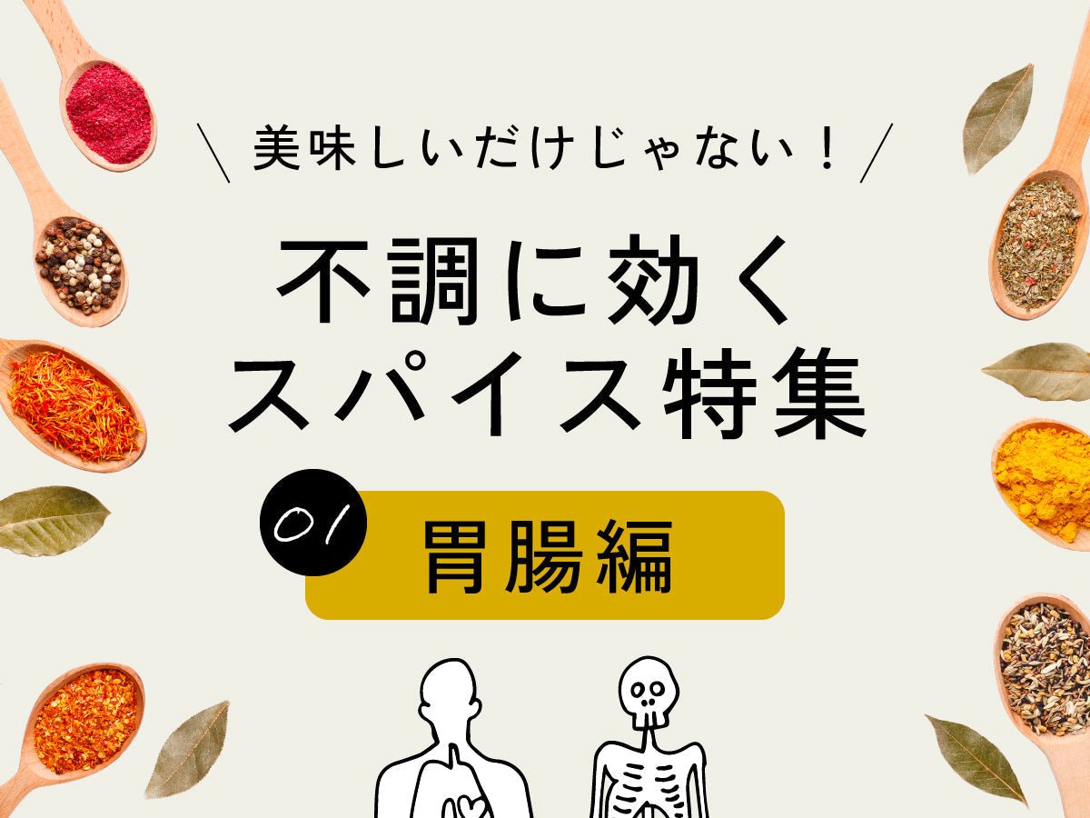 美味しいだけじゃない！不調に効くスパイス特集〜①胃腸編〜 - とらのいスパイスオンラインストア｜北海道から絶品スパイスカレーのスパイスキットをお届け